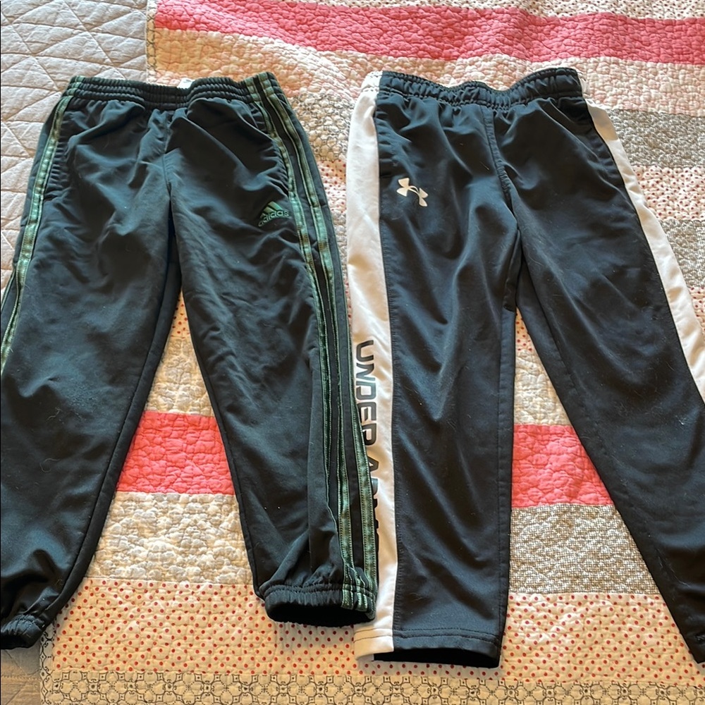 Under Armour Black and White Joggers Sweatpants